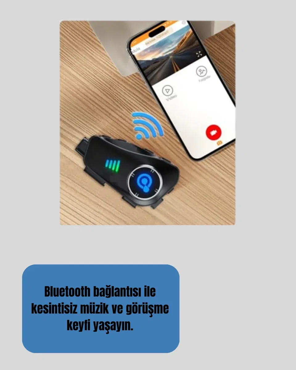 Q28 Bluetooth Kask Kulaklık 1080P Kamera Su Geçirmez Motosiklet Interkom Yeni Nesil görsel 3