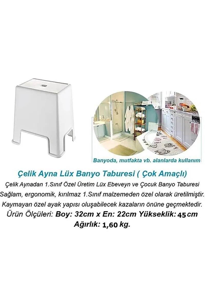 Büyük Boy Banyo Taburesi Royaleks-129 görsel 3