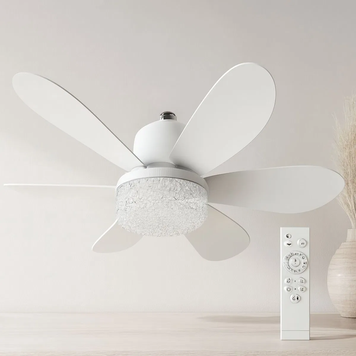 Kumandalı 2in1 LED Tavan Vantilatörlü Avize