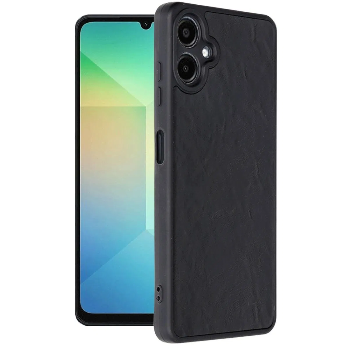 Samsung Galaxy A06 Kılıf Aras Deri Kapak - Siyah
