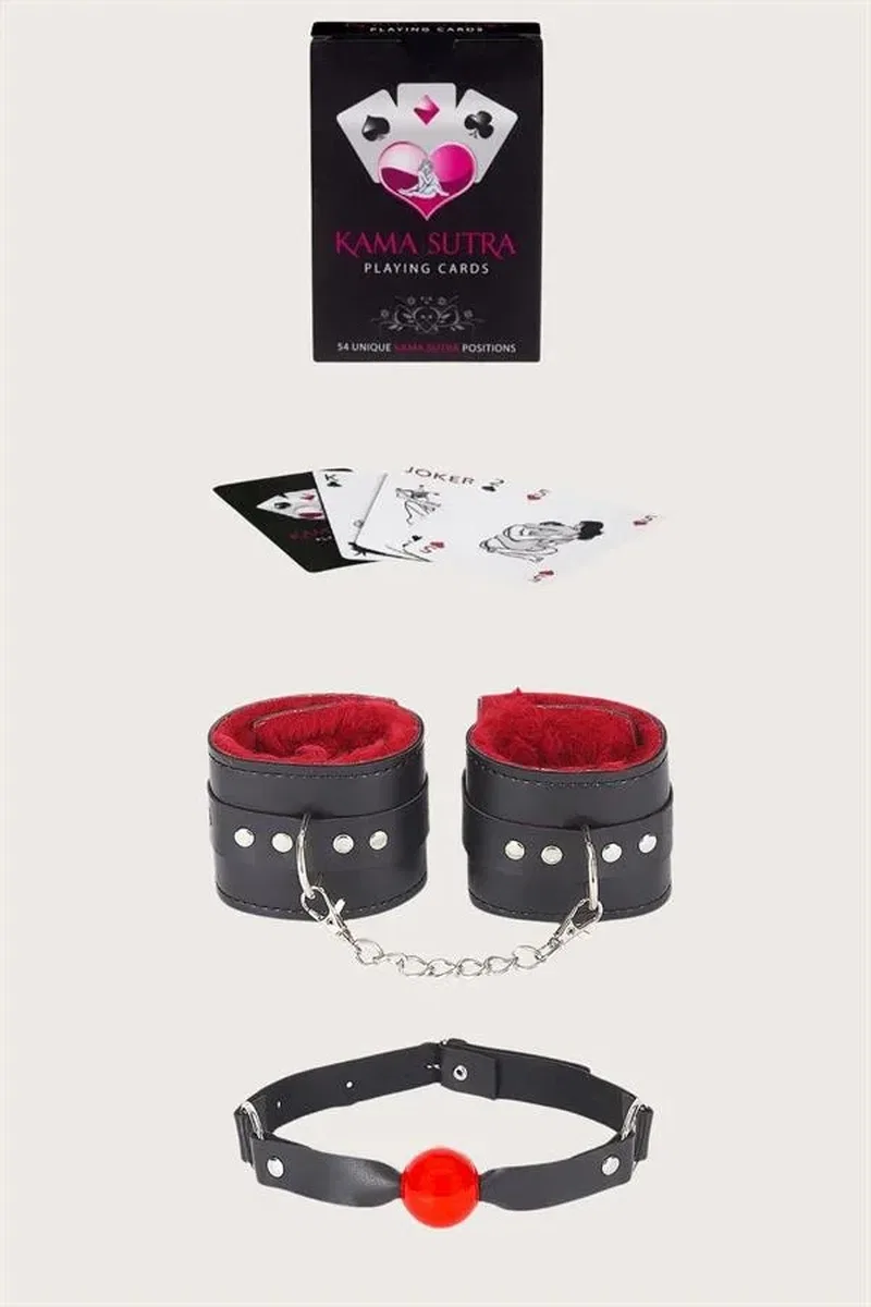 Görselli Oyun Kartı Kama Sutra Ağız Topu Set