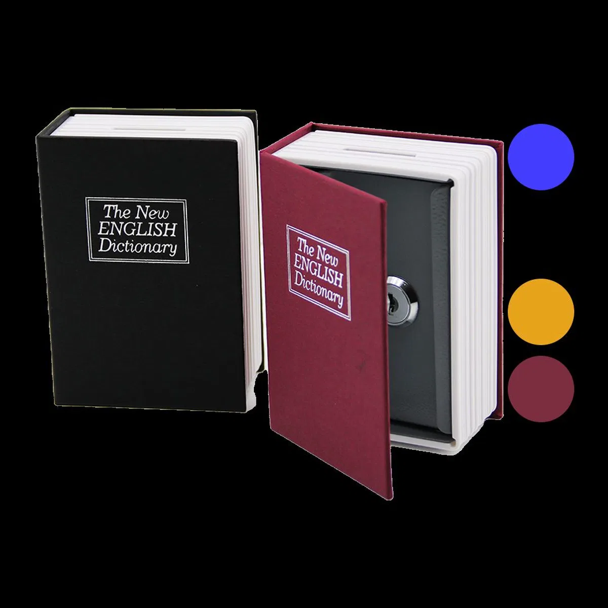 Kitap Modeli Kilitli Kasa 180x115x55 mm - Gizli Kumbara görsel 2