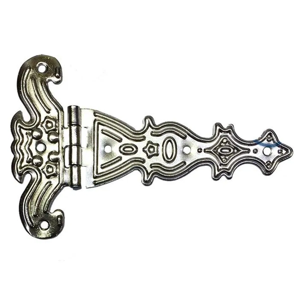 Dekoratif, Sac Tek Kuyruklu Menteşe - 69x102 Mm, Büyük, Nikel, 1 Adet görsel 2