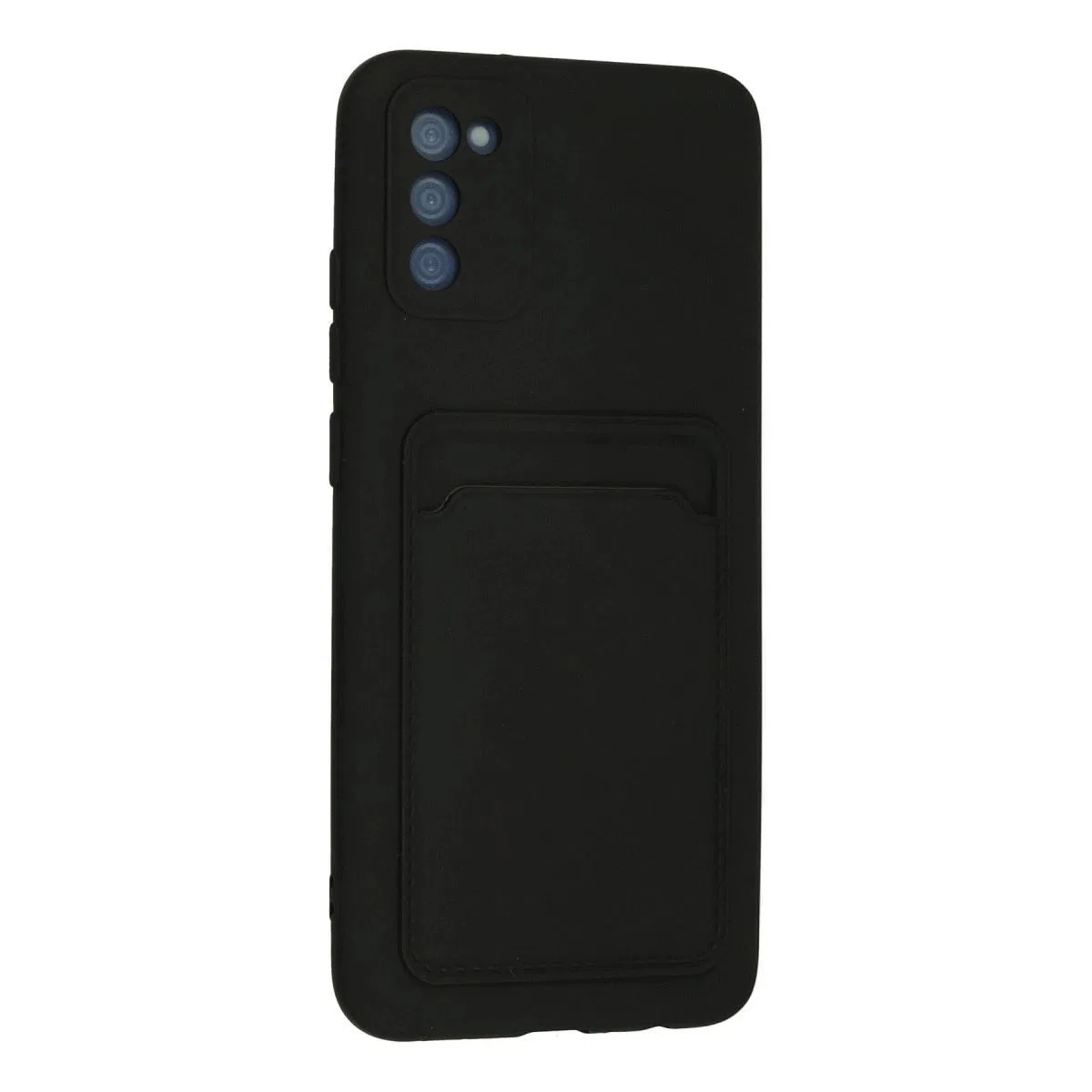 Newface Samsung Galaxy A02s Kılıf Kelvin Kartvizitli Silikon - Siyah görsel 3