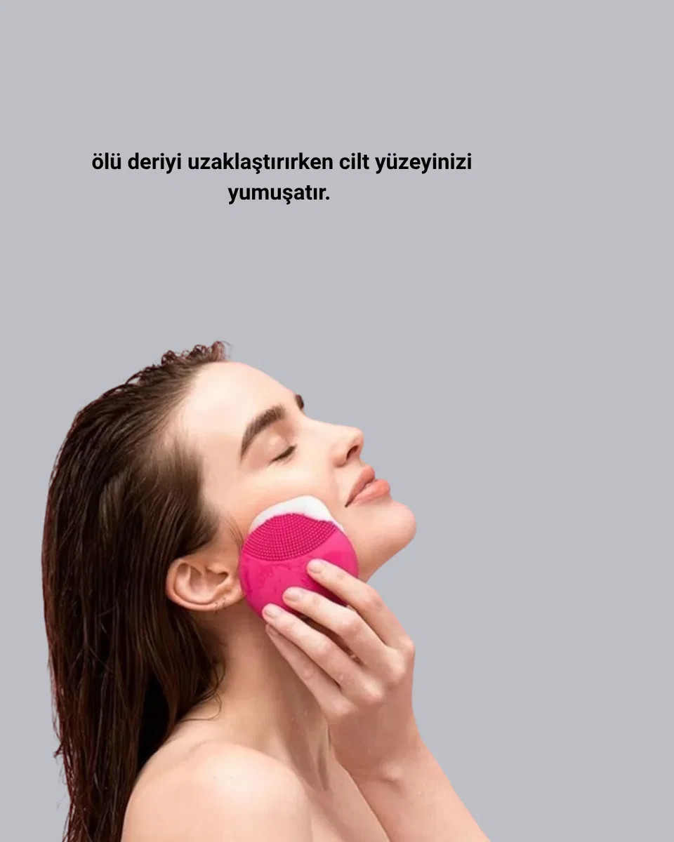 Şarjlı Su Geçirmez Yüz Temizleme ve Masaj Aleti – 3 Fonksiyonlu görsel 2