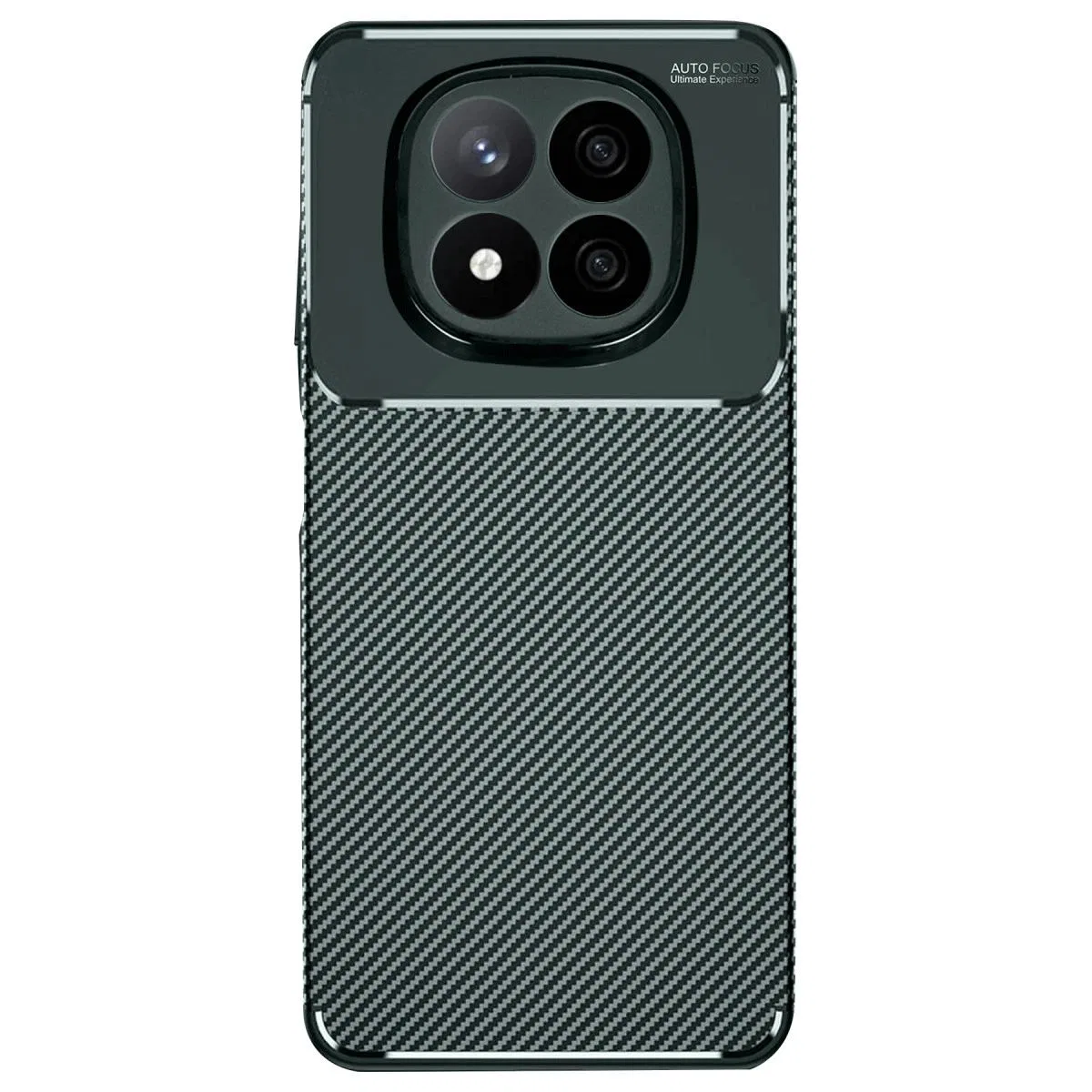 Xiaomi Redmi Note 14 Pro Plus Kılıf Auto Focus Karbon Kapak - Koyu Yeşil görsel 3