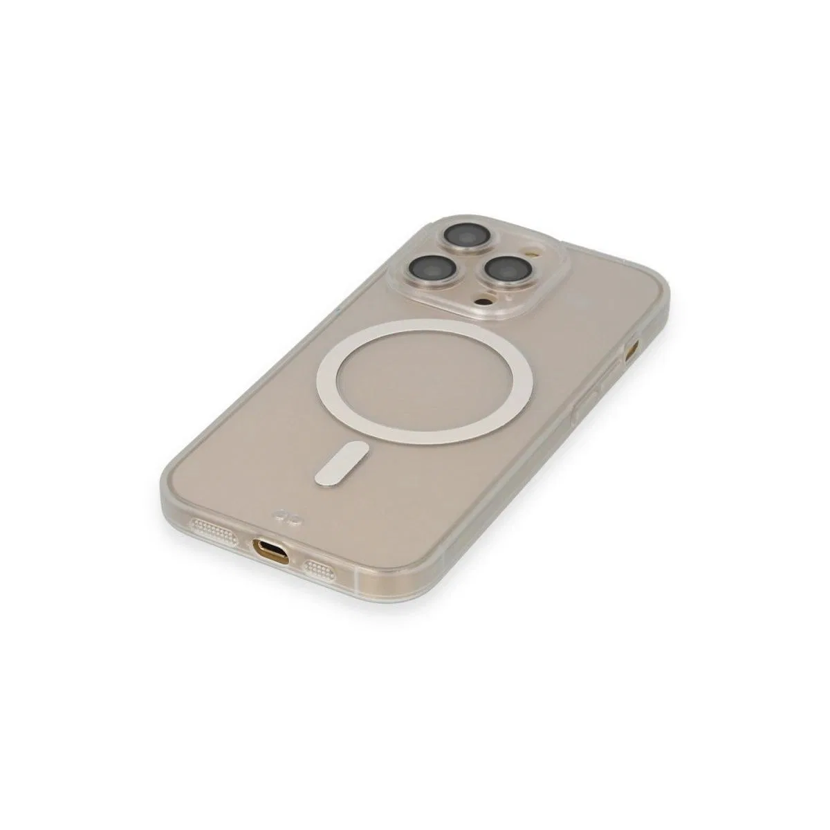 Apple İphone 14 Pro Kılıf Grand Magneticsafe Kapak - Şeffaf görsel 4