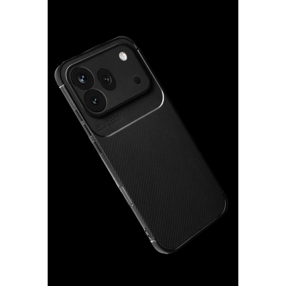 Huawei Honor 600 Pro Auto Focus Karbon Kapak - Siyah görsel 2