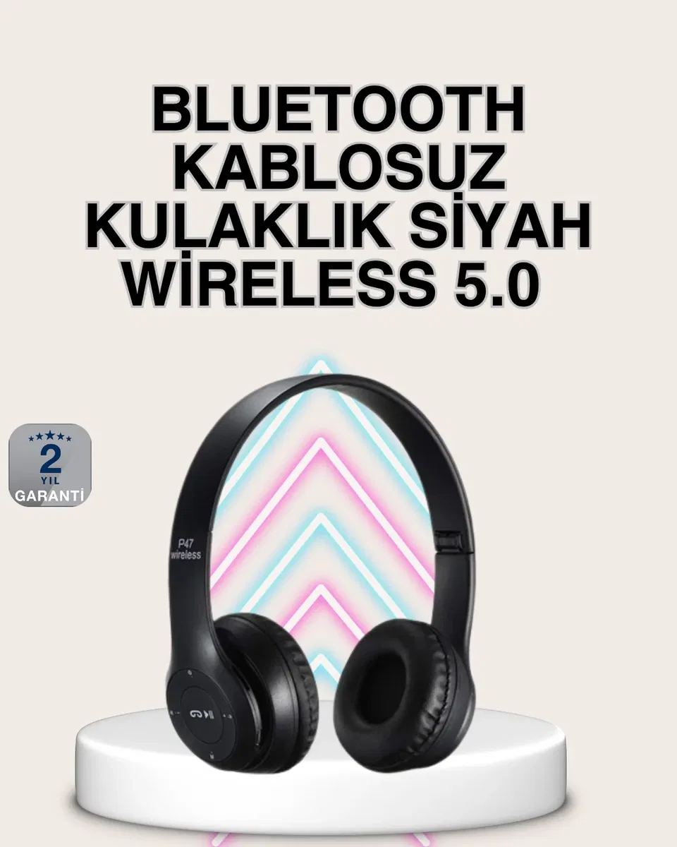 Katlanabilir Tasarımlı Bluetooth 5. 0 Kulaklık | Eller Serbest Arama ve Çift Cihaz Desteği