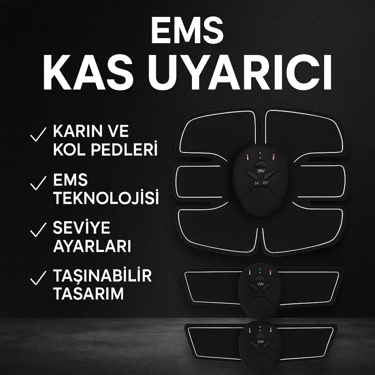 Evde Spor İçin Orijinal EMS Kas Çalıştırma Aleti 2025 Titreşimli Seri görsel 2