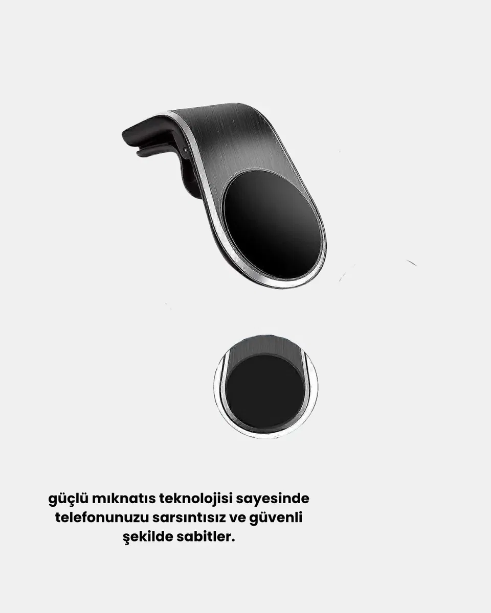 Manyetik Araç Telefon Tutucu 360° Dönebilen ve Sarsıntısız Güçlü Mıknatıslı görsel 5