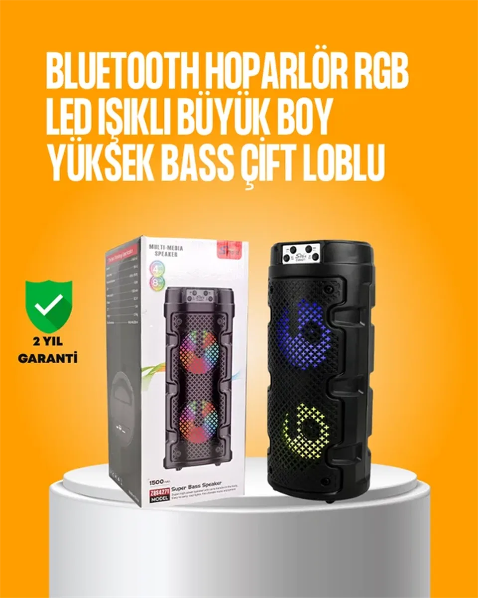 Derin Bass ve Net Tizlerle Üstün Müzik Deneyimi – Modern Kablosuz Bluetooth Hoparlör, Taşınabilir ve Şık