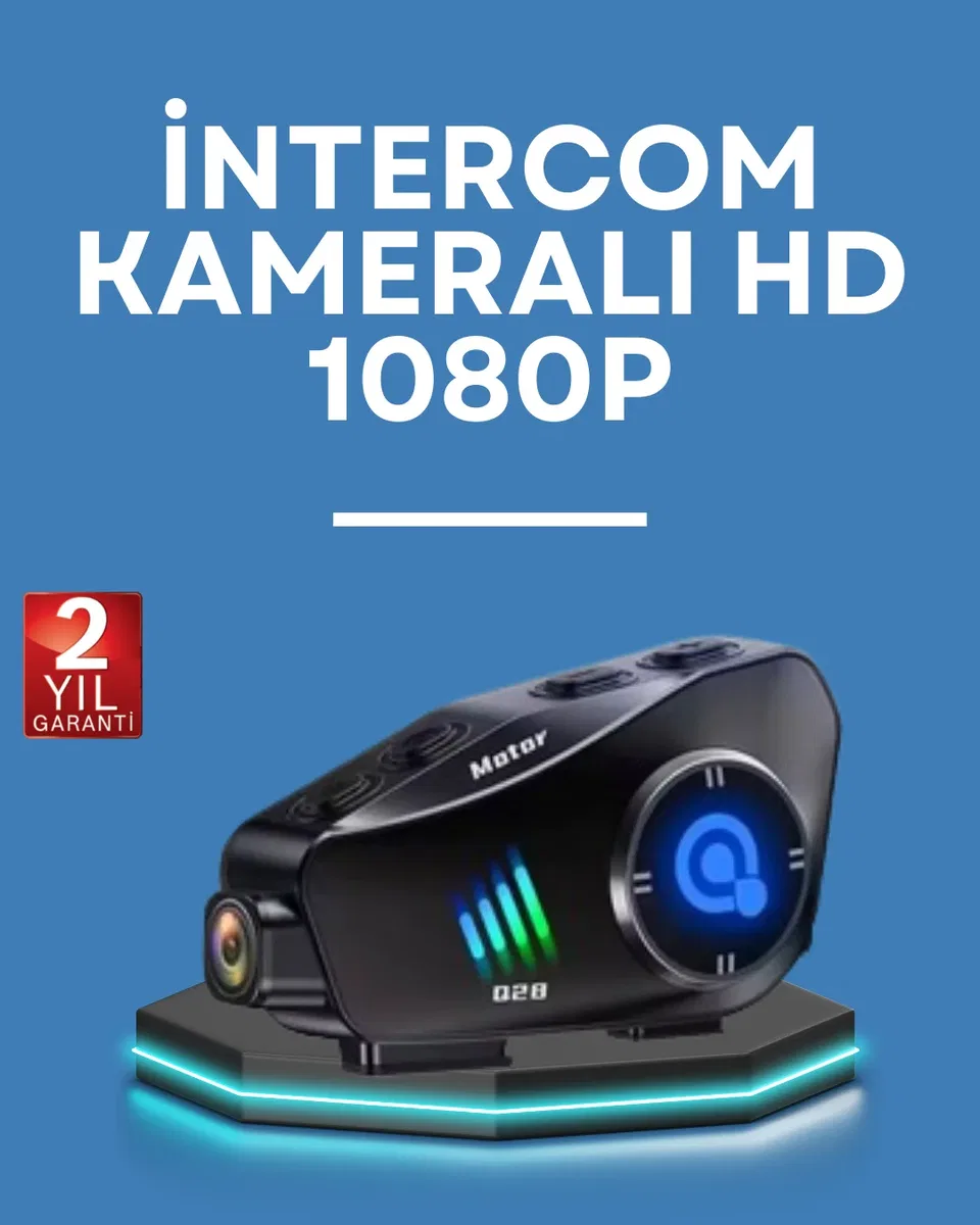 Q28 Kask Kulaklık 1080P HD Kamera – Bluetooth 5. 3, Su Geçirmez, Gürültü Azaltma
