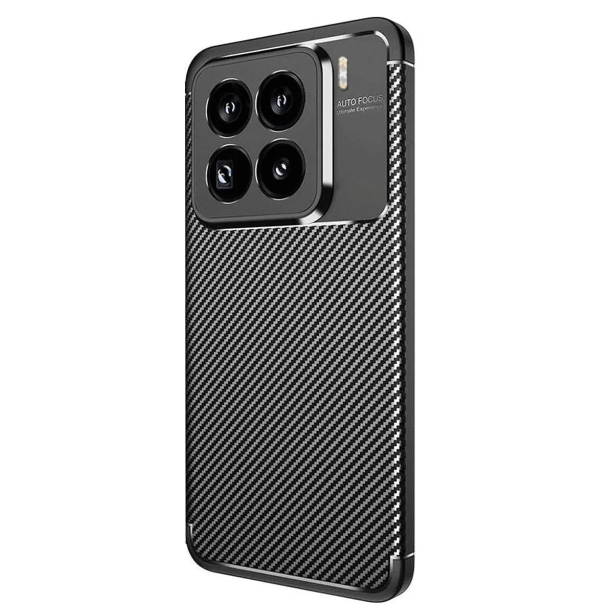 Xiaomi Mi 15 Pro Kılıf Auto Focus Karbon Kapak - Siyah görsel 2