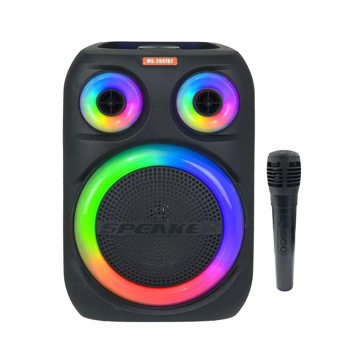 8'' Bluetooth Kablosuz LED Hoparlör (USB / DC 5V) görsel 4