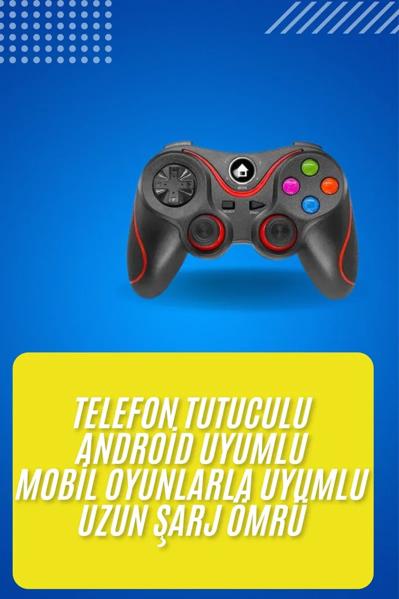Kablosuz Oyun Kolu Bluetooth Joystick Gamepad Android Uyumlu görsel 2
