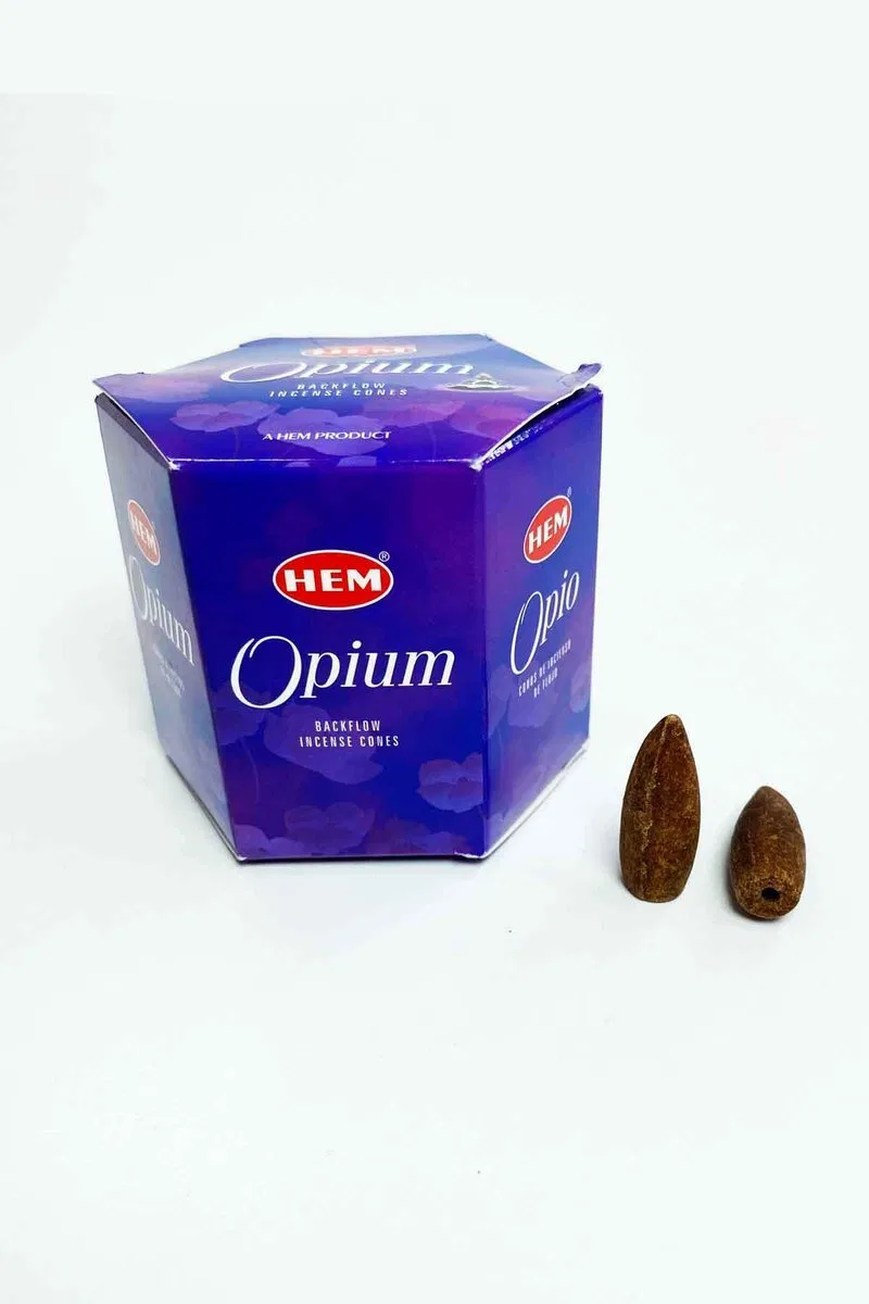 10 Adet Geri Akış Backflow Şelale Tütsü Konisi Tütsü Back Opium Gül görsel 3