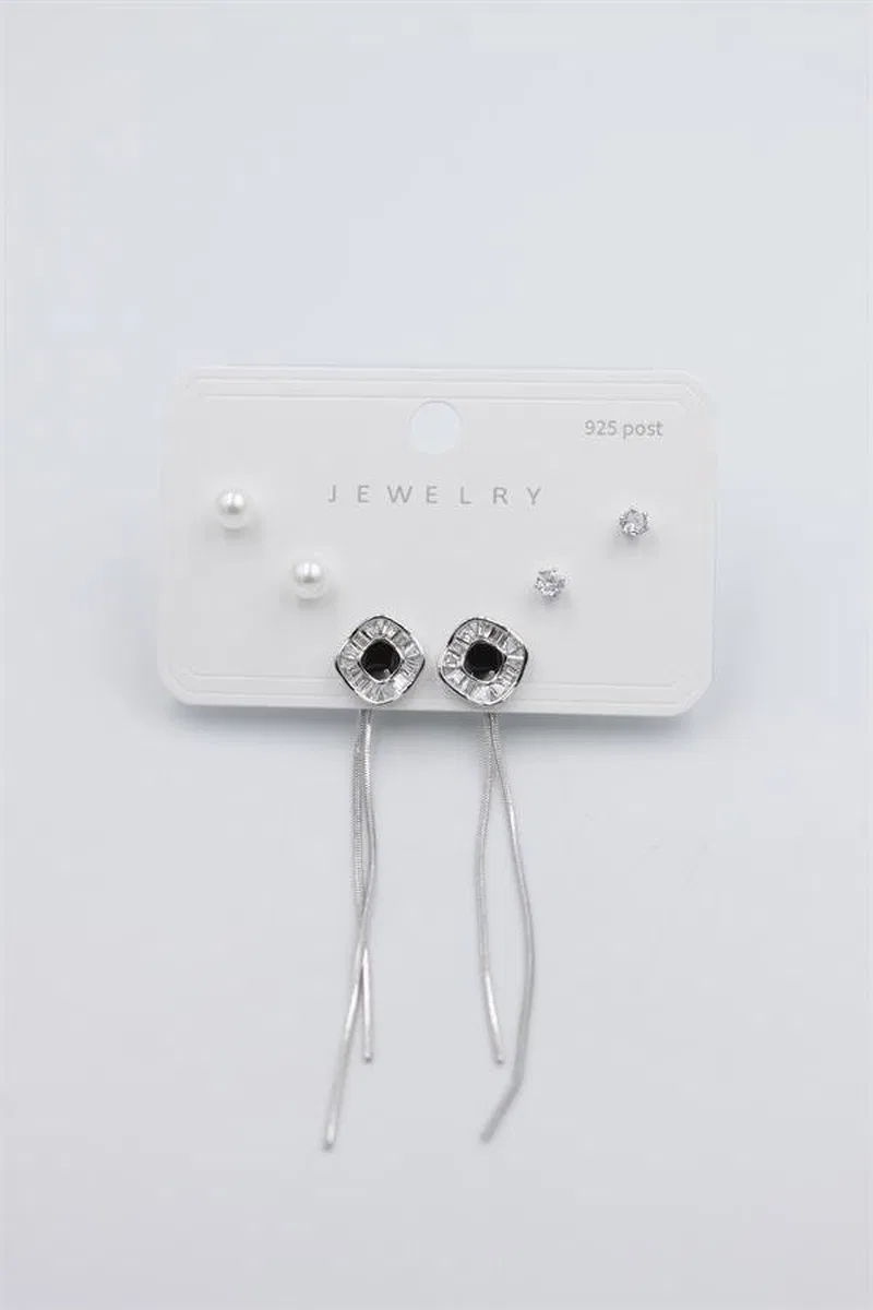 Çoklu Set Küpe - Gümüş