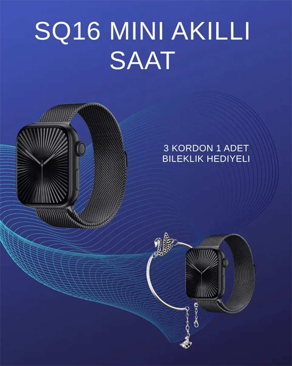 SQ-16 Mini Series 10 Akıllı Saat | Spor Modları, Bildirim ve Müzik Kontrolü görsel 2