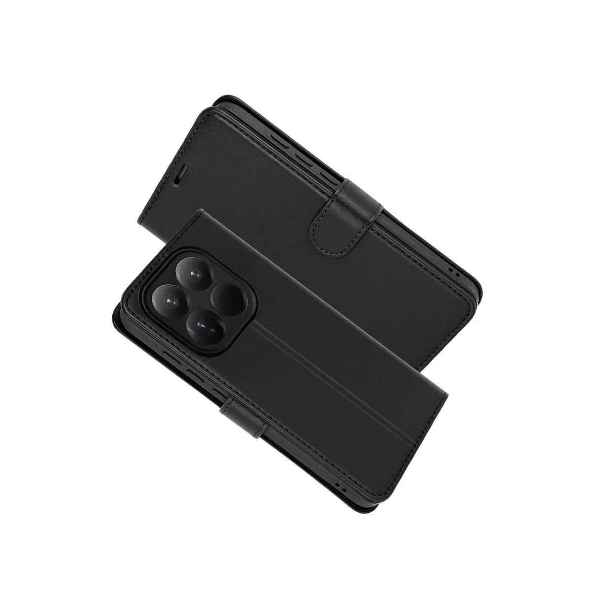 Xiaomi Mi 15t Trend S Plus Kapaklı Kılıf - Siyah görsel 2