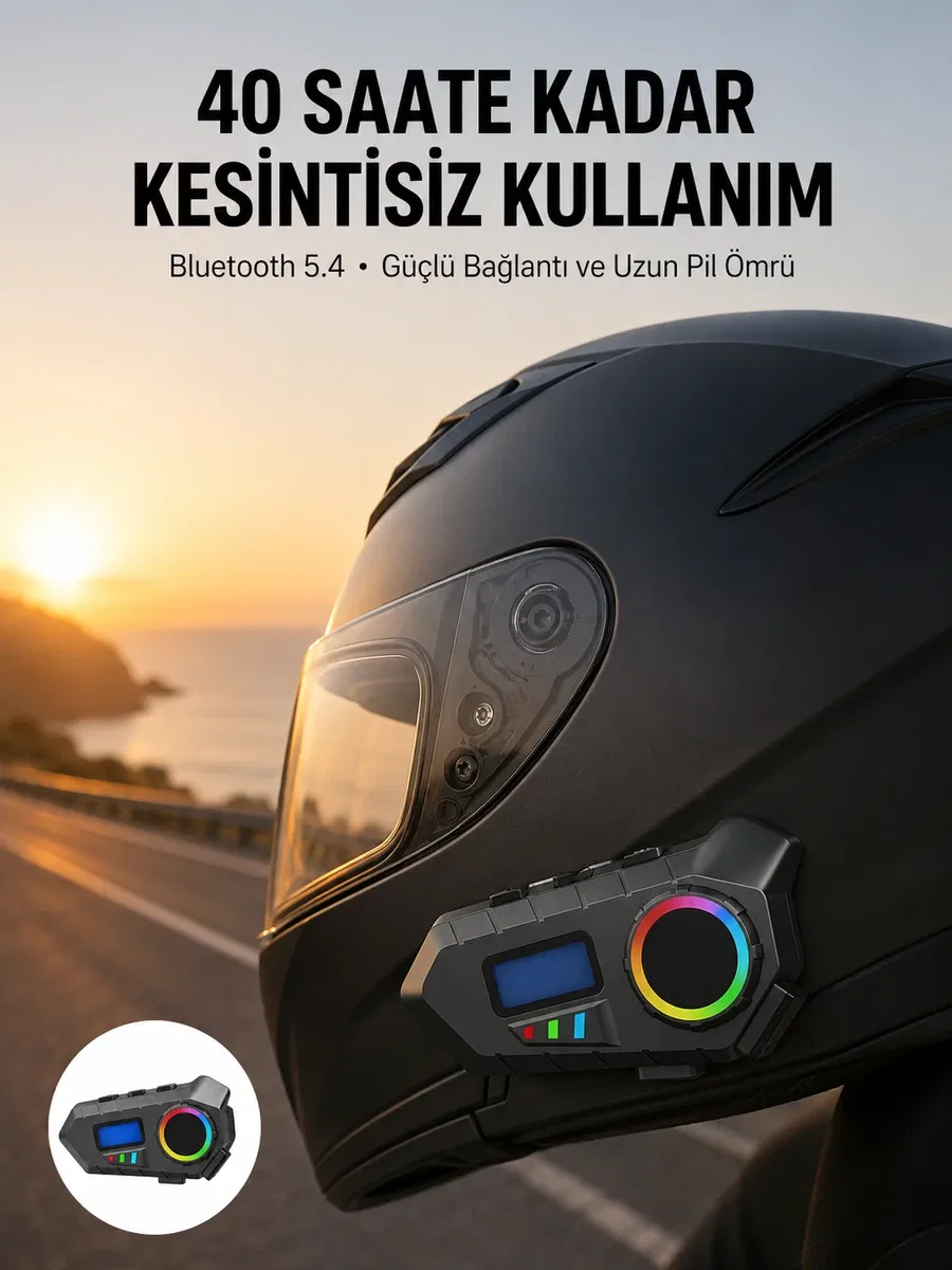 Bluetooth 5. 4 Kablosuz Hoparlör IP65 Su Geçirmez ve 40 Saat Uzun Pil Ömürlü