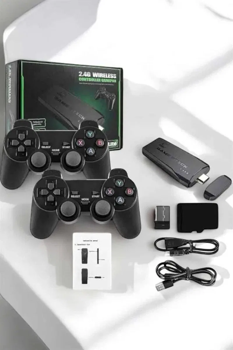 Gaming Atari 2. 4g Uyumlu Kablosuz Çift Kol Game Stick görsel 5