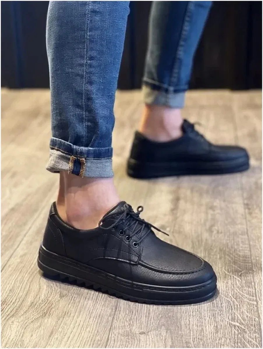 Erkek Ayakkabı Ayakkabı Bağcıklı Yumuşak Klasik Cilt Casual Dengeli