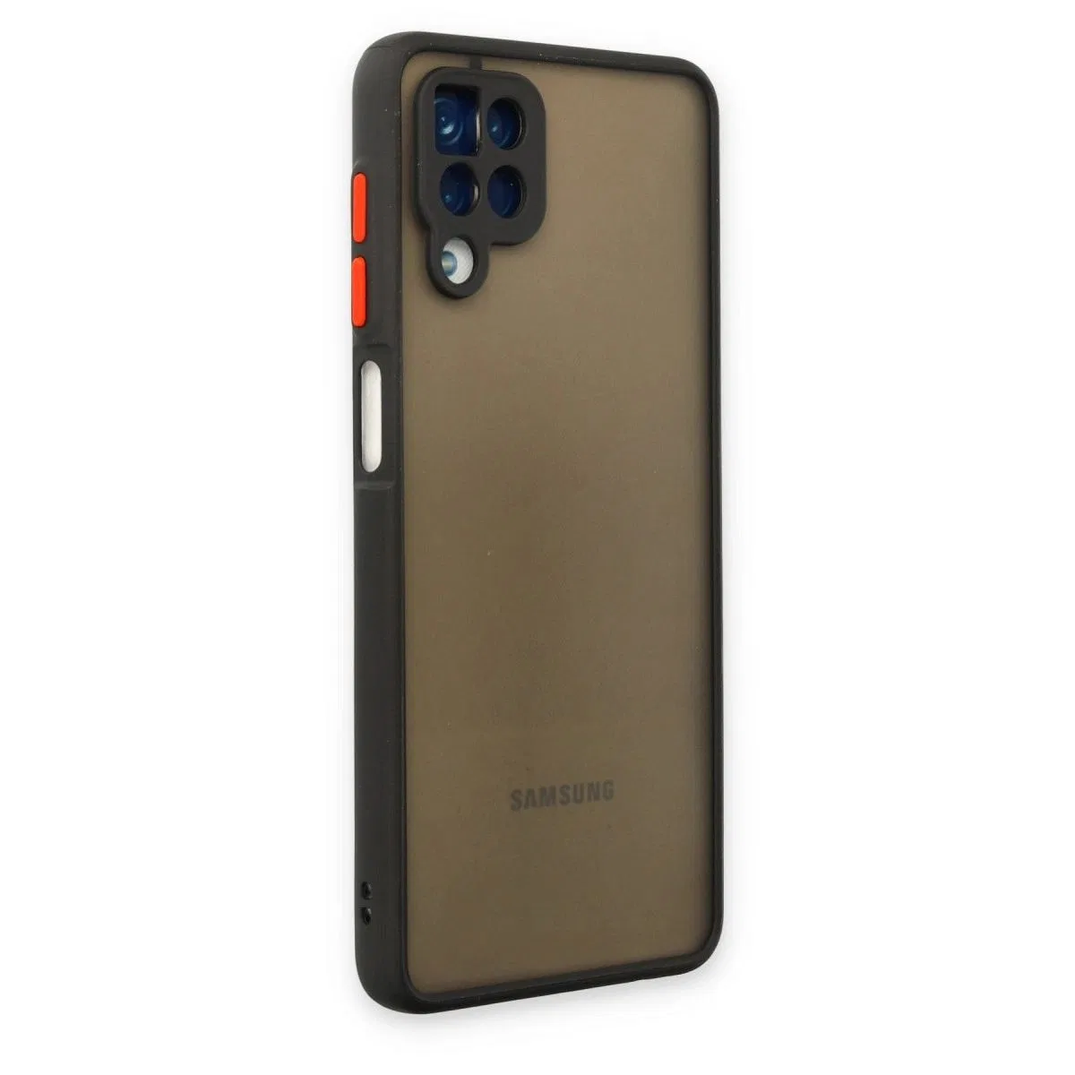 Samsung Galaxy A12 Kılıf Montreal Silikon Kapak - Siyah görsel 3