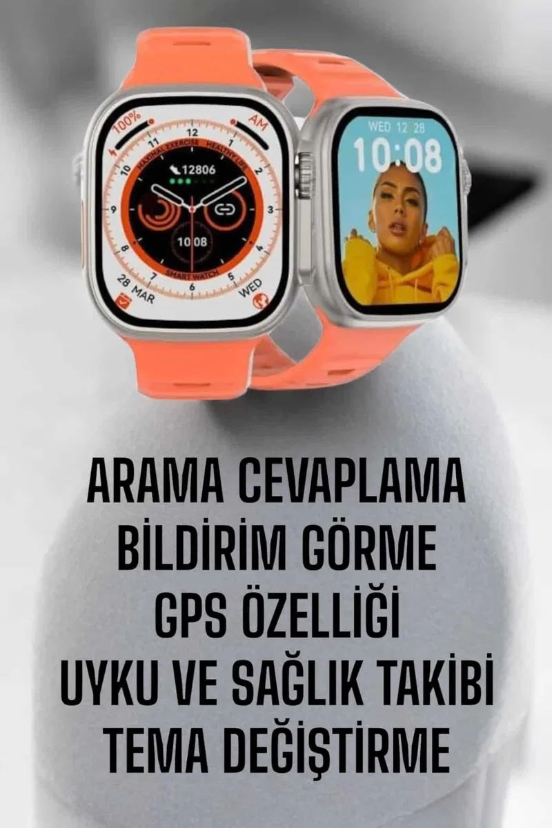 Akıllı Saat GPS, Sağlık Ve Uyku Takibi Arama Cevaplayan Bluetooth Bağlantılı görsel 2