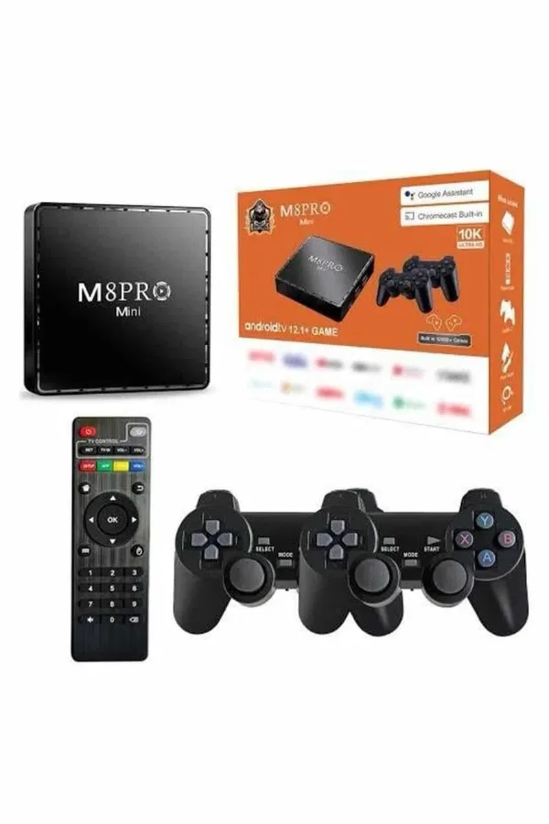 M8 PRO MINI 4 8 10 K HD HDR Android Tv 5G Retro 10000 Oyunlu görsel 5