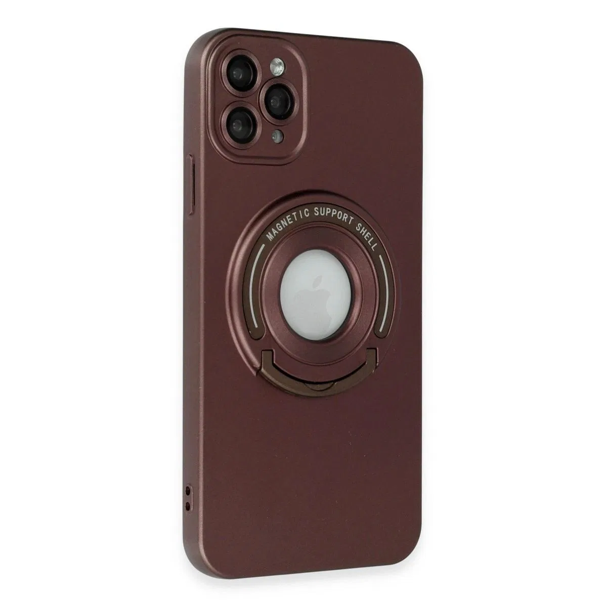 Apple İphone 12 Pro Kılıf Lukka Magneticsafe Kapak - Kahverengi görsel 2