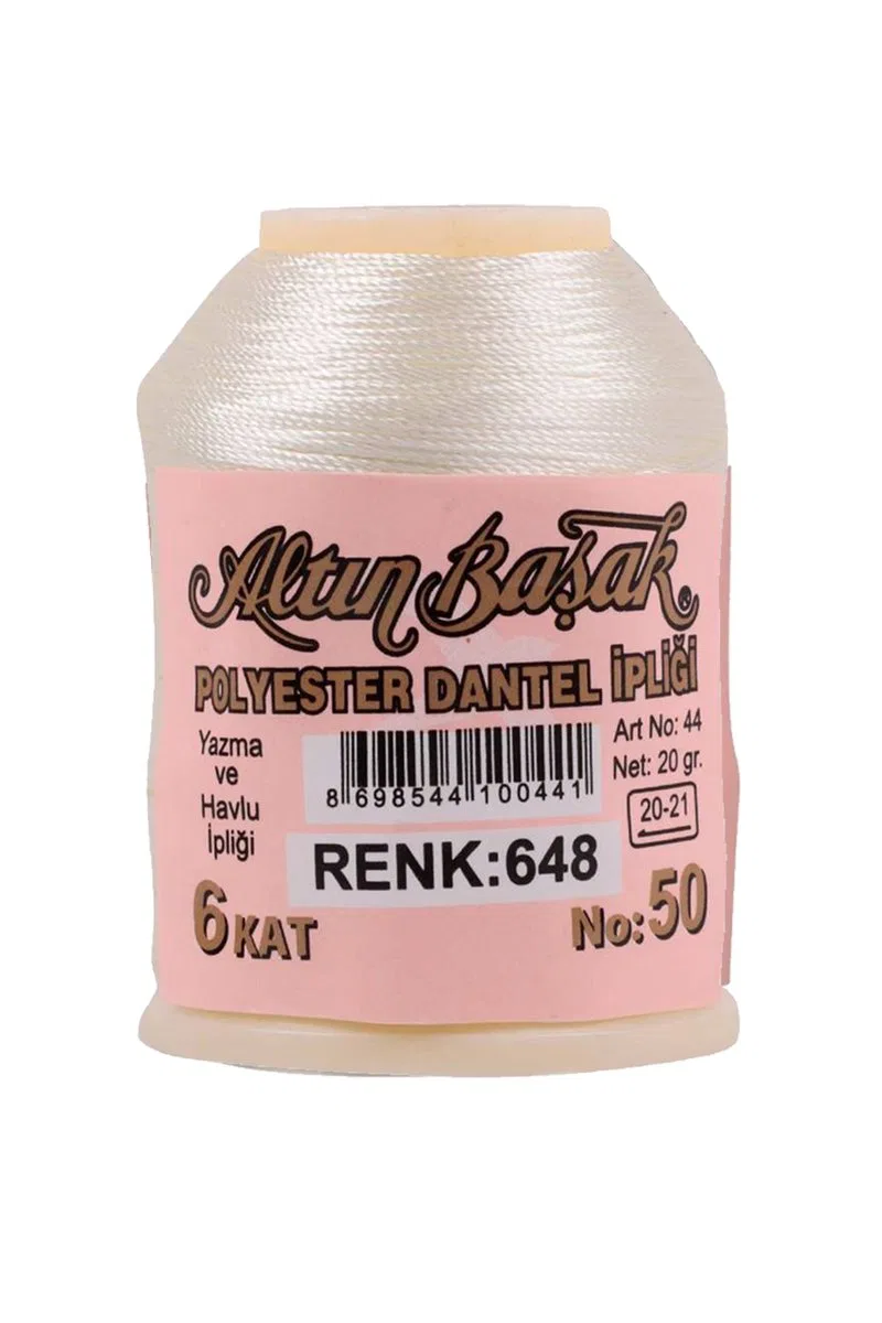 3 Adet Altınbaşak Oya ve Dantel İpi 20 gr - Royaleks - No: 648 görsel 3