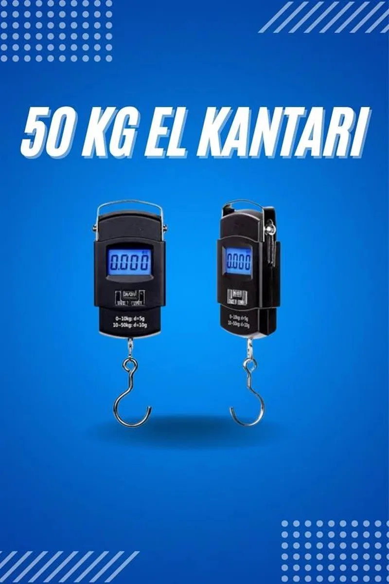 50 Kg Dijital El Terazisi Cep Tartısı El Kantarı Terazi görsel 2