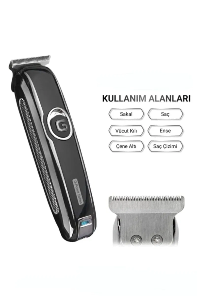 G Power Şarjlı Traş Makinesi Sakal Ense Vucüt Kılı Tıraş Makinası görsel 5