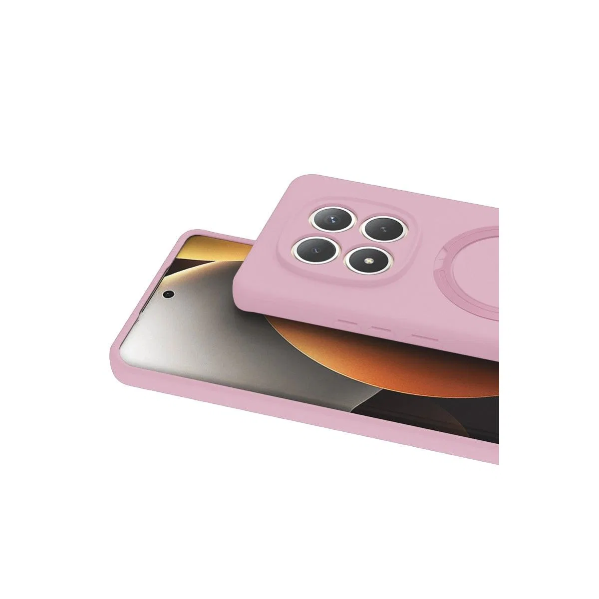 Xiaomi Redmi Note 15 4g Regal Magsafe Standlı Kapak - Açık Pembe görsel 2