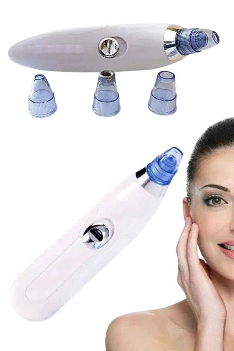 4 Başlıklı Pilli Vakumlu Siyah Nokta Temizleyici Akne Ve Sivilce Önleyici görsel 4
