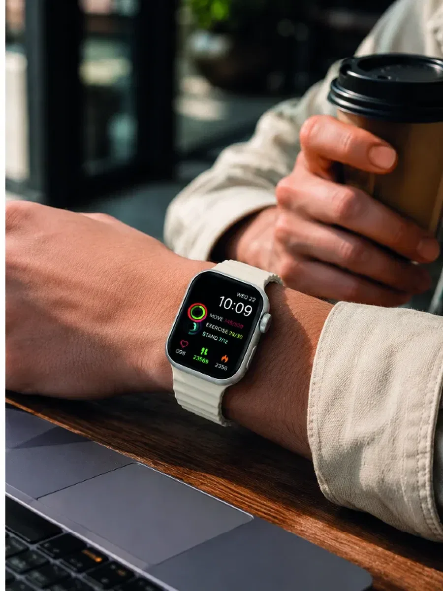 7'li Kordon Setli Akıllı Saat Bluetooth Görüşme Bildirim Destekli Çok Fonksiyonlu Smart Watch görsel 4