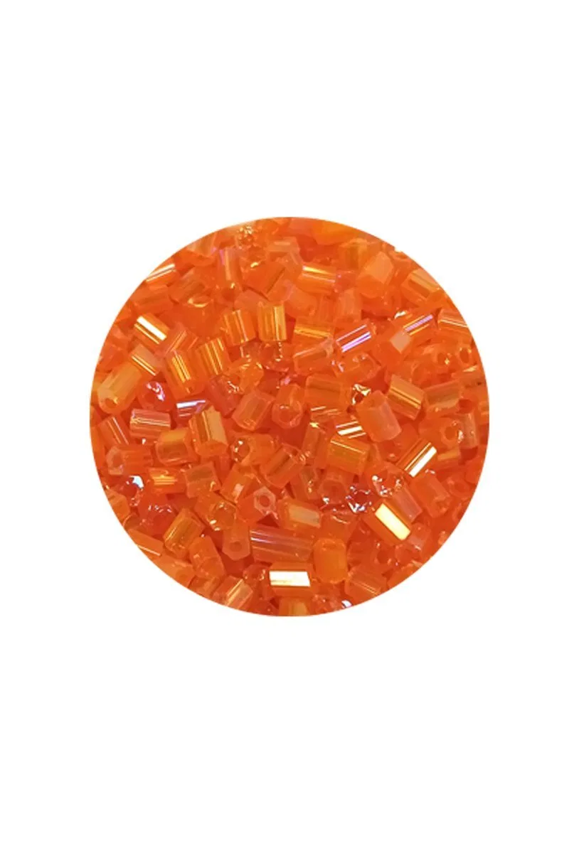 Kesme Cam Boncuk 2mm - 60 Gram - Şeffaf Turuncu - BNC362 görsel 2