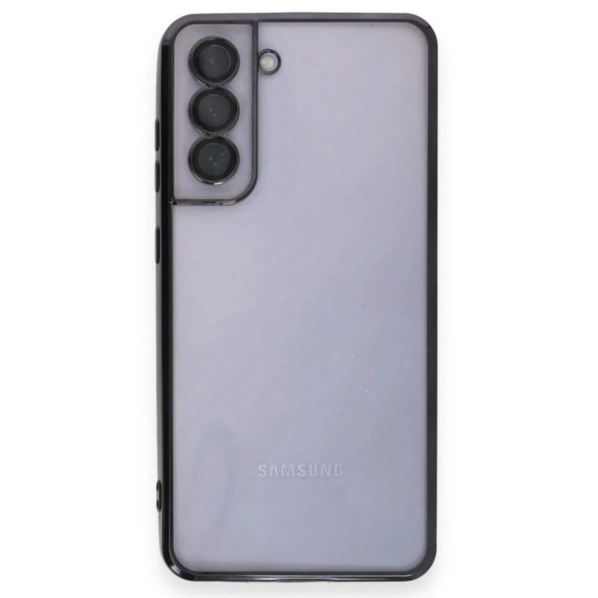 Samsung Galaxy S21 Fe Kılıf Razer Lensli Silikon - Siyah görsel 2