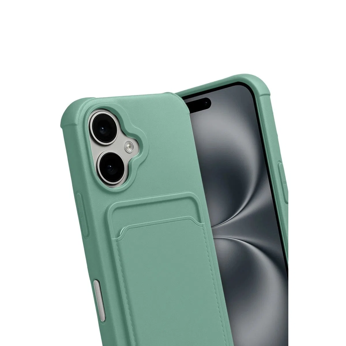 Apple İphone 17 Kelvin Kartvizitli Silikon - Açık Yeşil görsel 3