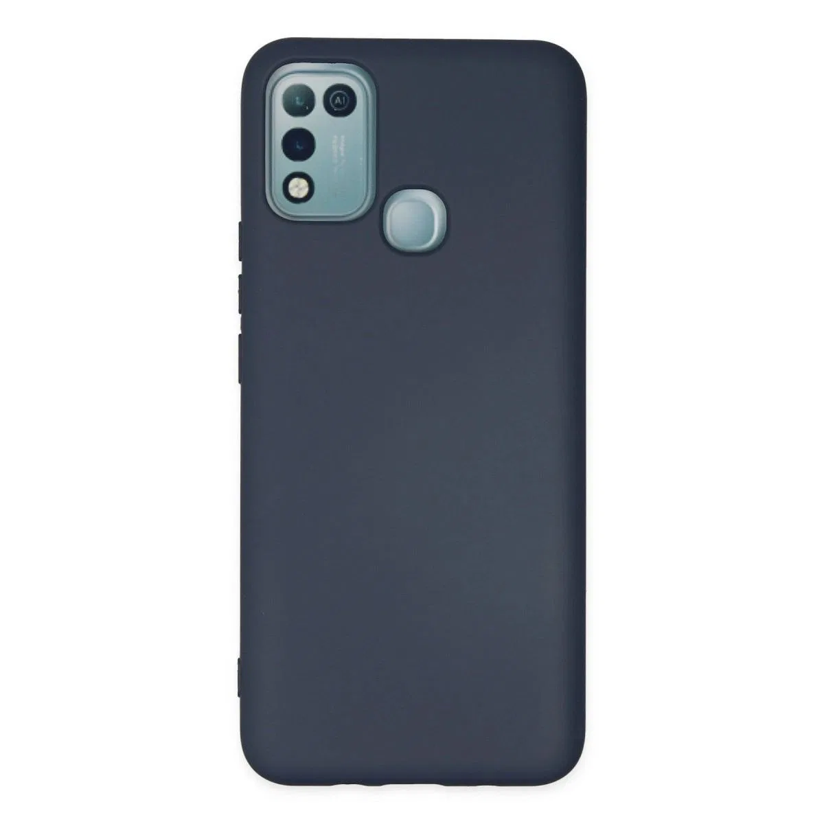 İnfinix Hot 10 Play Kılıf Nano İçi Kadife Silikon - Lacivert