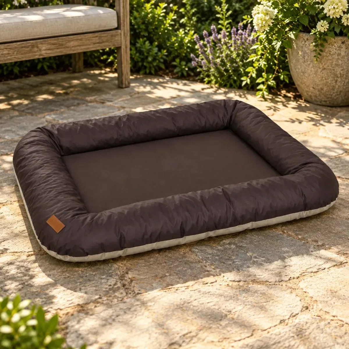 Kedi Köpek Yatağı Premium Su Geçirmez İmperteks Yatak · Koyu kahverengi · S · 50 × 65 × 13 cm görsel 2