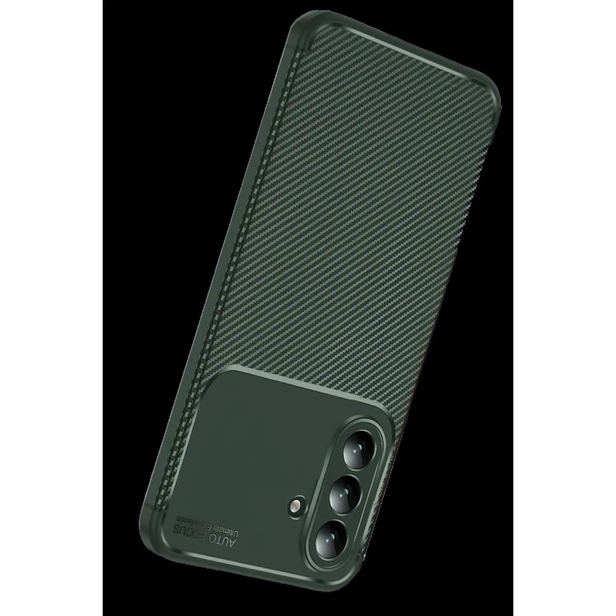 Samsung Galaxy S26 Auto Focus Karbon Kapak - Koyu Yeşil görsel 3