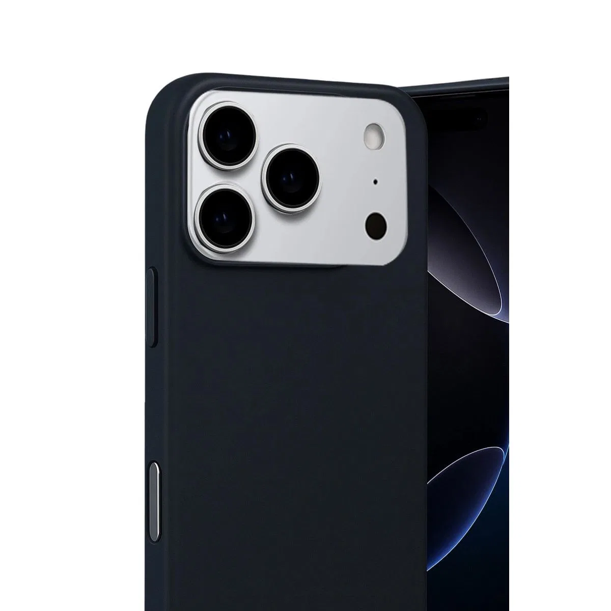 Apple İphone 17 Pro Nano İçi Kadife Silikon - Siyah görsel 3