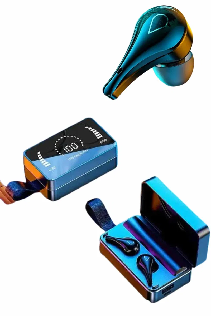 Bluetooth Kulaklık Anc Özelliği Powerbank Özelliği Aynalı Dijital Göstergeli görsel 5