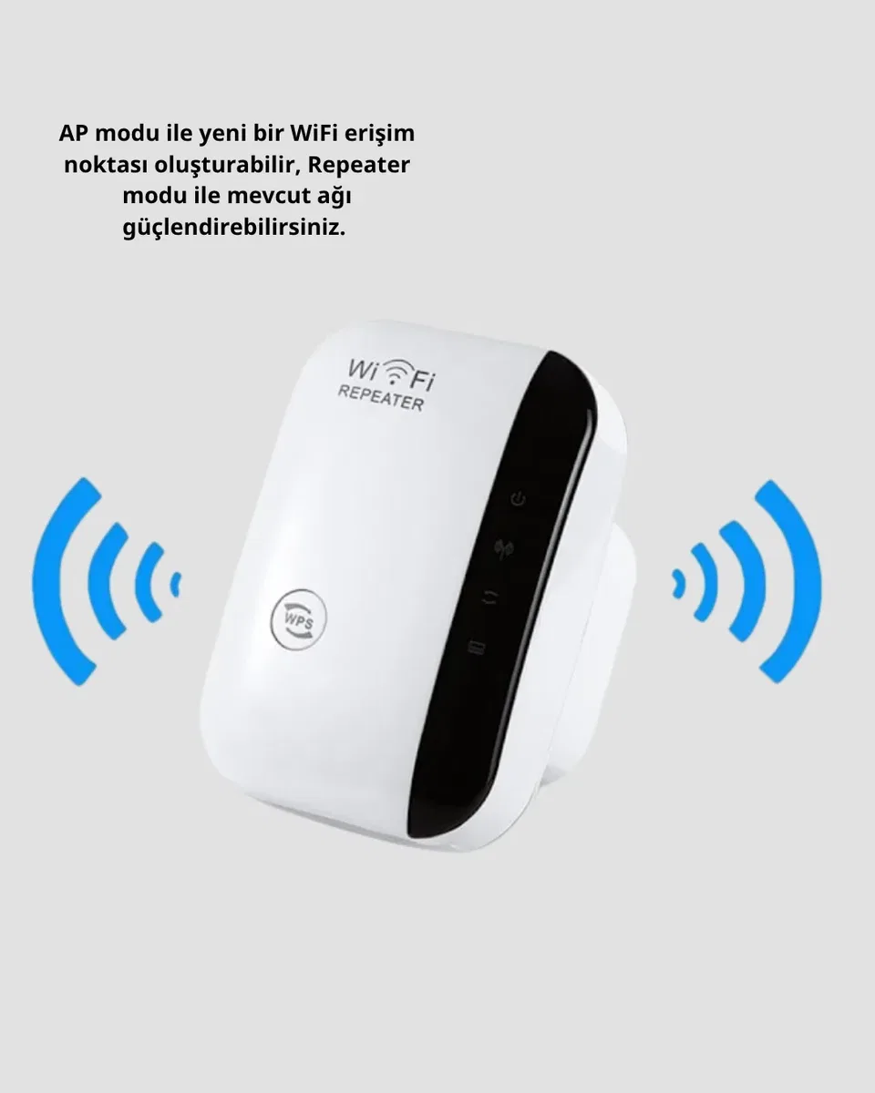 WiFi Sinyal Güçlendirici 2. 4G Repeater Yüksek Çekim Kapasiteli görsel 3
