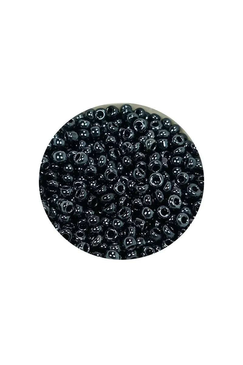 Dökme Cam Kum Boncuk (11/0) 2 mm - 60 Gram - Koyu Yeşil - BNC054 görsel 2