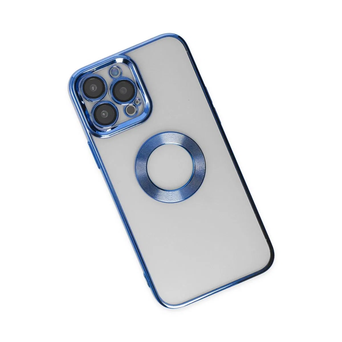 Apple İphone 14 Pro Max Kılıf Slot Silikon - Mavi görsel 3