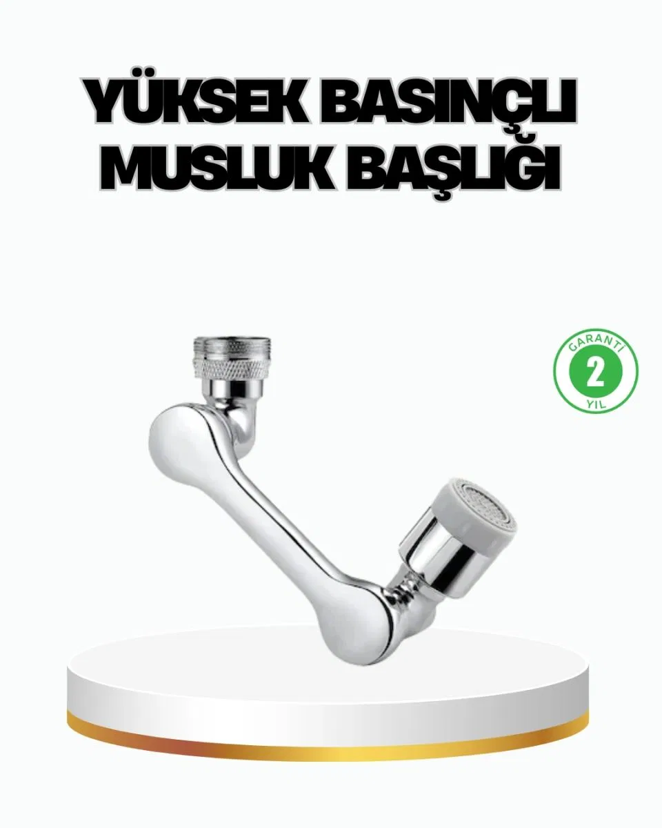 Üç Segmentli 1080 Derece Musluk Atı Esnek Döner Havalandırıcı Pratik Kullanım