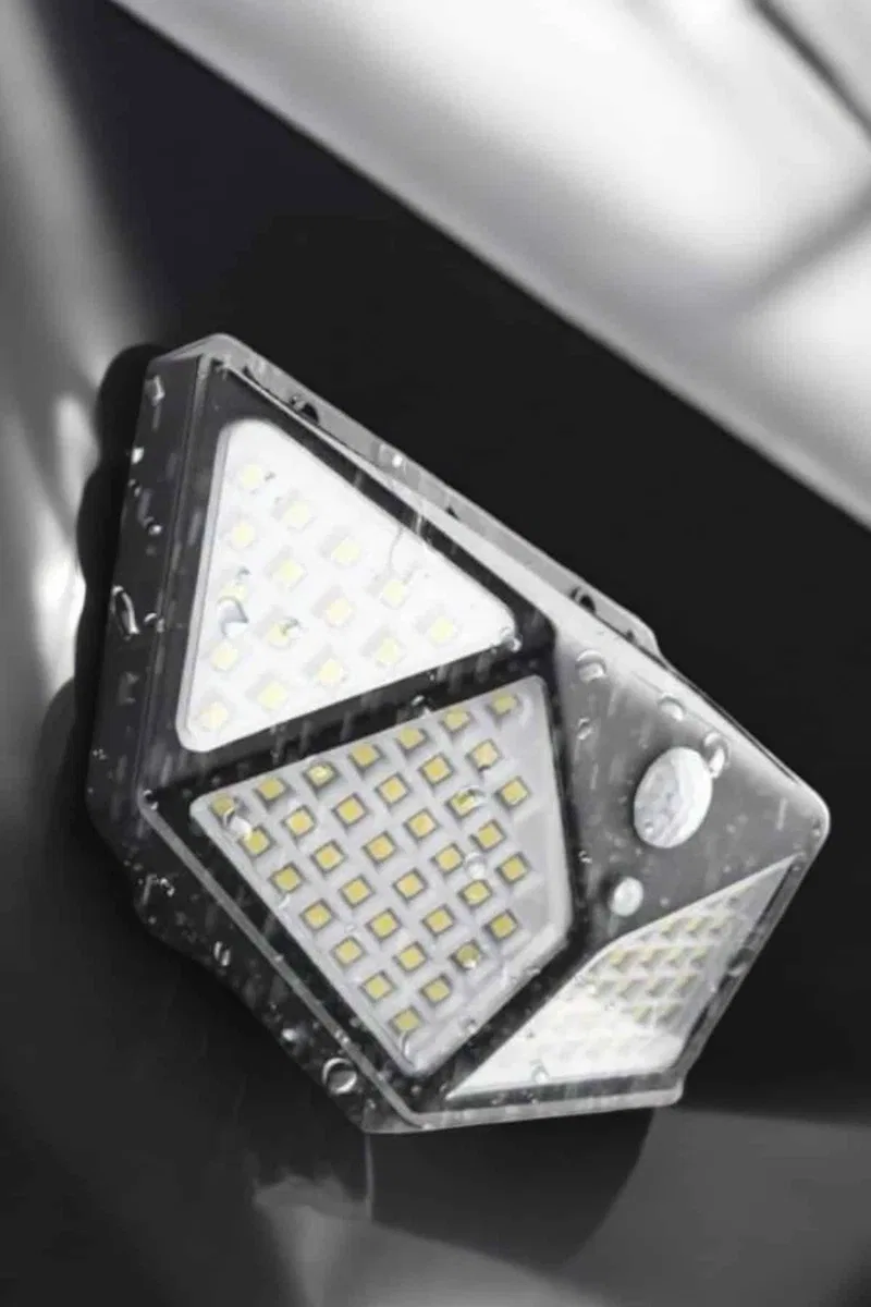 Güneş Enerjili Bahçe Aydınlatma Lambası Solar 100 Led Lamba görsel 2